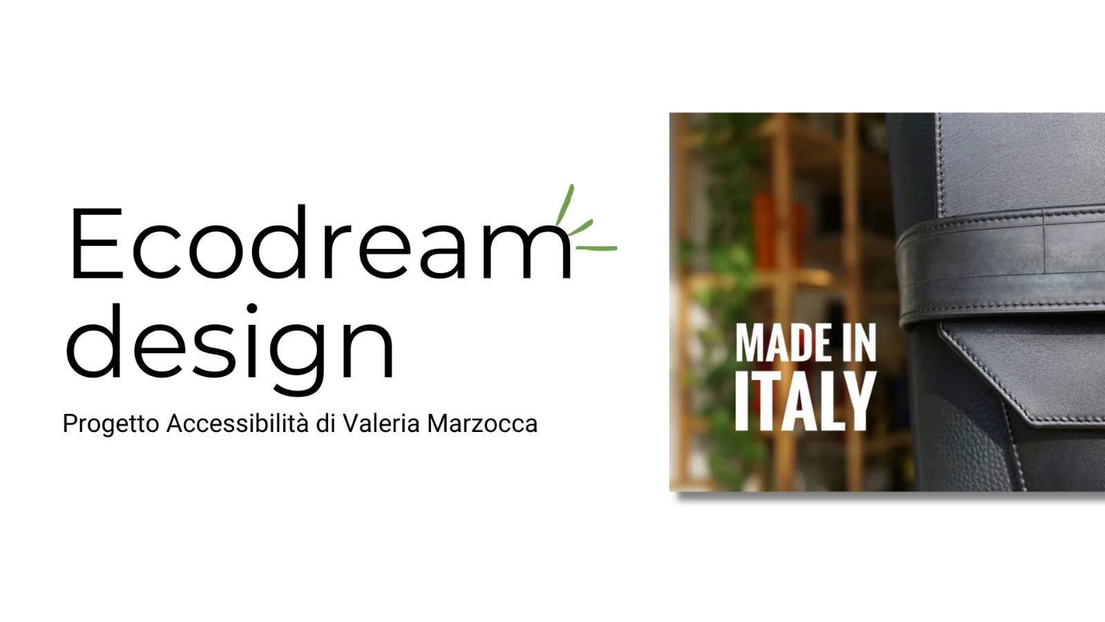 immagine del progetto EcoDream Accessibilità